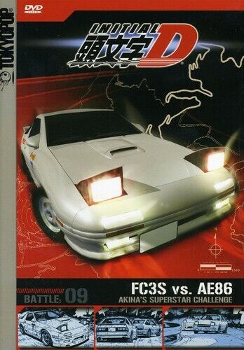 Initial D Battle 1: Akinas Downhill (DVD, 2003) with Card Anime Honda CRX  AE86