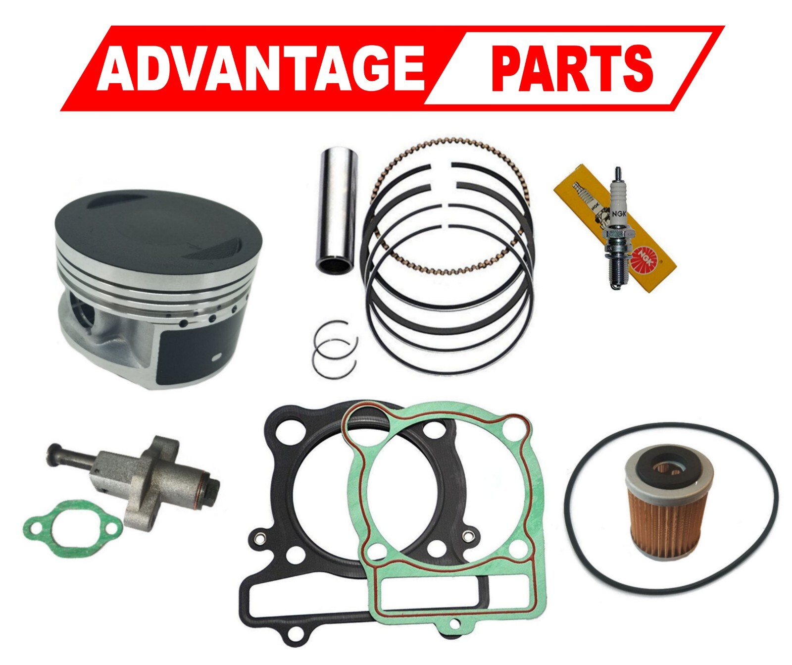 Yamaha Warrior 350 Piston Rings Gasket Ngk Spark Plug Kit Set Yfm 350