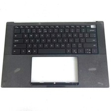DKFWH New Palmrest Upper Case US Intl Backlit Keyboard For Dell XPS 15 9500 9510