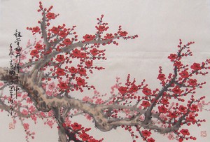 Framed Print Traditional Japanese Artwork Cherry 