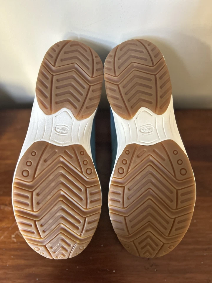 EASY SPIRIT WOMEN'S TRAVELTIME 266 MULE CLOGS Turquoise Blue 8.5 WIDE - Image 3 of 4