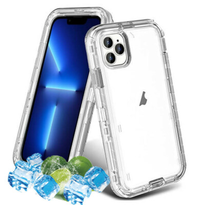 For iPhone 15 14 13 12 11 6 7 8 Plus X XR Pro MAX Shockproof Defender Clear Case