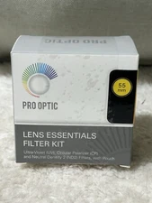 PRO OPTIC 55mm LENS ESSENTIALS FILTER KIT UV, CIRCULAR POLARIZED, ND2