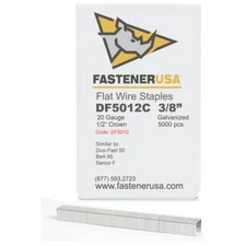 3/8" LEG x 1/2" CROWN 20GA GALV 5012C STAPLES 5,000ct | DF5012