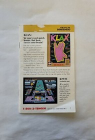 Klax - Tengen (Nintendo NES) Authentic/Cleaned/Tested - Puzzle Game