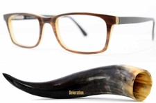 Brille Wollenweber Echt Horn Hornline 46-21 Braun Optik Edel Bio Natur 90012 GER