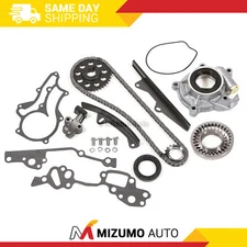 Heavy Duty Timing Chain Kit w/ 2 Metal Guides Oil Pump Fit 85-95 Toyota 22R 22RE