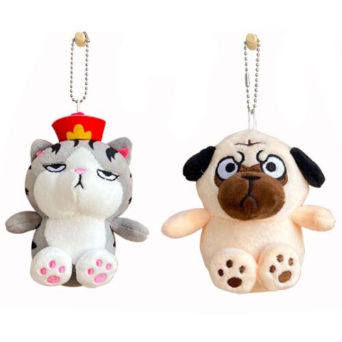 Bag Charm Cat Plush Key Ring Cartoon Dog Pendant Dog Plush Keychain  Boy Girl - Picture 1 of 12