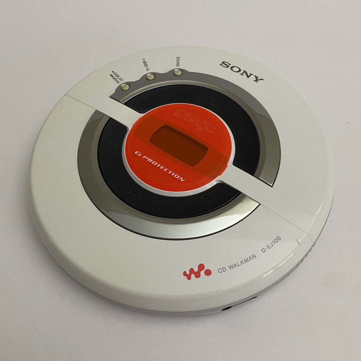 Sony D-EJ100 PS Psyc Walkman Portable CD Player White/Orange