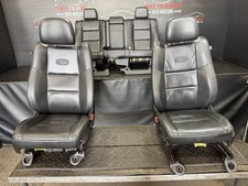14-22 Grand Cherokee Overland Power Front Rear Black Leather Seats X9