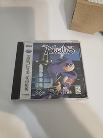 Nights Into Dreams Sega Saturn Big Box Case Inserts Only - No Disc, Control Pad