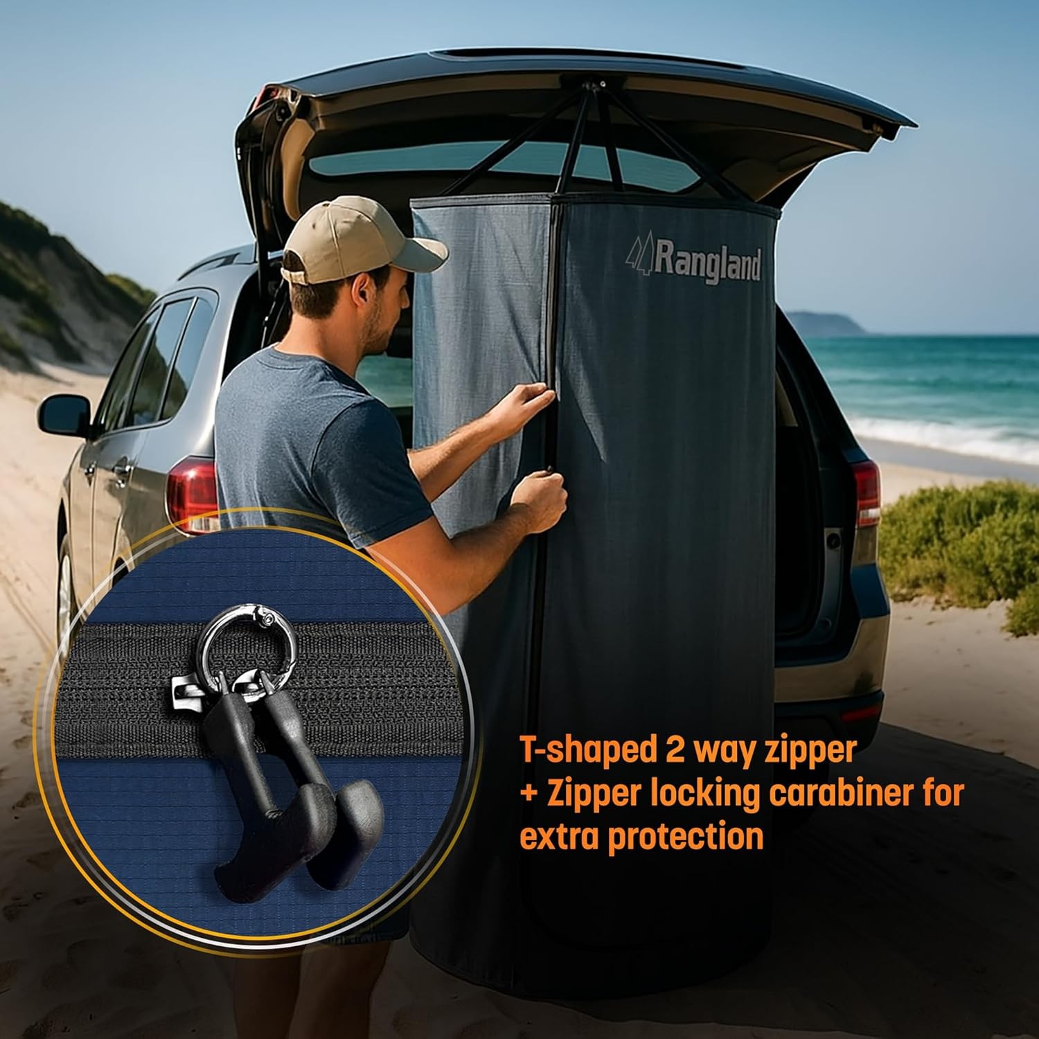 Instant Changing Tent for SUV Trunk, Easy Pop-Up Privacy Shelter with Liftgate S