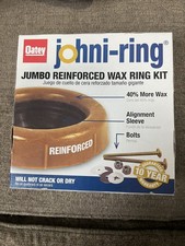 Oatey Johni-Ring Jumbo Reinforced Wax Ring Kit 40 MORE WAX NEW UNOPENED