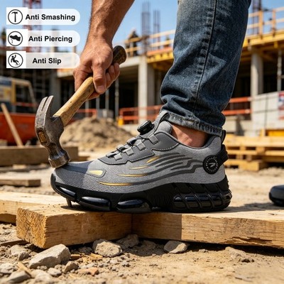 Unbreakable Safety Shoes for Work Steel Toe Labor Protection Shoes Mens Sneakers