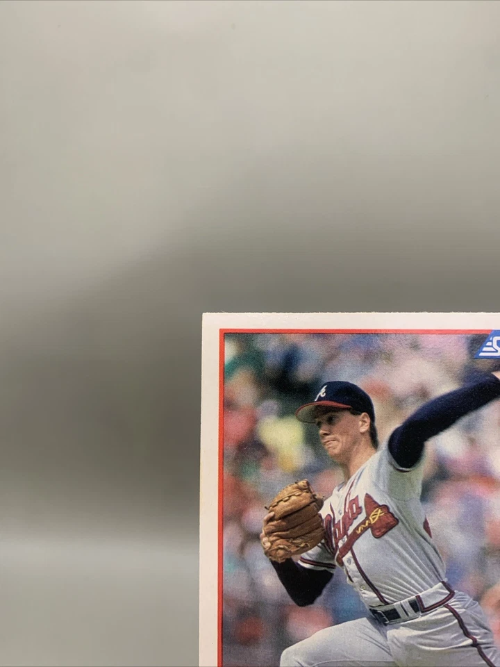 1989 Score Tom Glavine #442 Braves Mint Centered Razor Sharp Free Shipping - Image 3 of 4