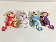 Fingerlings Baby Monkeys Lot w/ Interactive Lights  Sounds WowWee