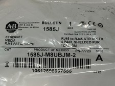 Allen Bradley 1585J-M8HBJM-2 Ser A Ethernet Media RJ45 Shielded Patchcord 2M NEW