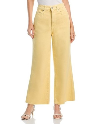 Veronica Beard Taylor Cropped High Rise Jeans Women's 28 Chamomile Button Zip