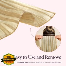 GOO GOO Tape In Hair Extensions Human P16/22A Blonde 16 inch 100g