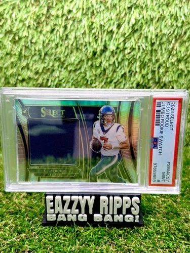 C.J. Stroud RC PSA 9 2023 Panini Select 41/99 Jumbo Rookie Jersey #SWA-CST 733