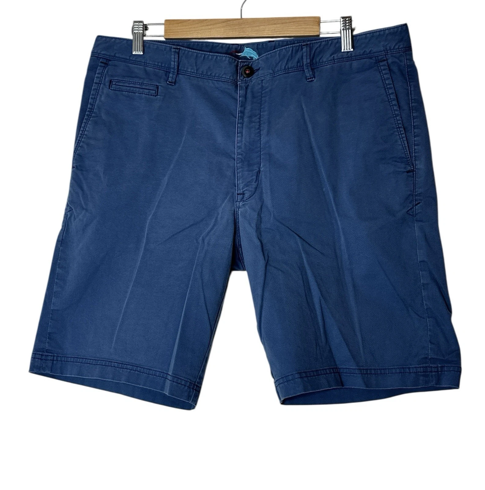Tommy Bahama Shorts Mens 38 Blue Casual Stretch Chino Beach Outdoor Vacation