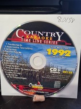 80158 1992 COUNTRY TIME LINE 1 DISC CHARTBUSTER KARAOKE CDG LOT CAL