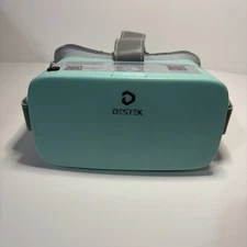 DESTEK V5 VR Headset for Phone, Anti-Blue Light Eyes Protected HD Teal