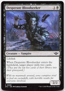Desperate Bloodseeker 86 Outlaws of Thunder Junction MTG Common