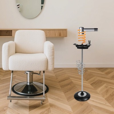 Hair Dryer Stand, Hair Dryer Stand with Tray, Hair Dryer Stand with Spiral Holde
