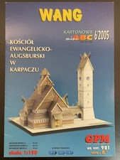 Modellbaubogen - Stabkirche Wang in Brückenberg/Karpacz Górny - GPM 2005