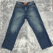 Rocawear Vintage Y2K Denim Jeans Hip Hop Skater Baggy Men's Size 36x32