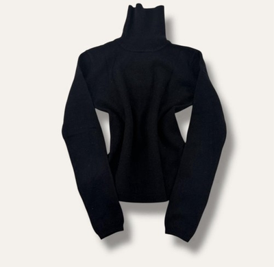 #ad Chelsea Campbell for Charter Club Black Merino Wool Sweater Women’s S Turtleneck $29.00