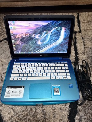 HP Stream 14-cb011wm 14 inch (32GB, Intel Celeron N3060, 4GB) Laptop - Blue -...