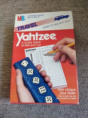 Travel Yahtzee Dice Game COMPLETE SEALED Milton Bradley 1986 With Score Sheets