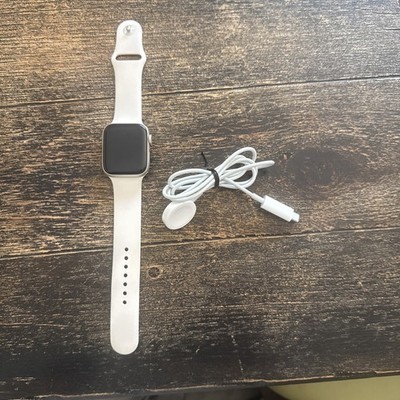 Apple Watch SE (2nd Gen) 44mm GPS Cellular White Aluminum Smartwatch-Never Used