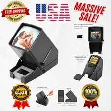 Enjoy Vivid Details with 35mm Slide Viewer – 3X Magnification & Battery Operated