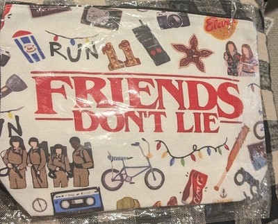 Brand New ''Friends Don't Lie'' Make up Bag Stranger Things NIP