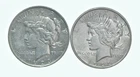 1923 & 1922-D Peace Silver Dollar $1 Bullion Collection Lot *110