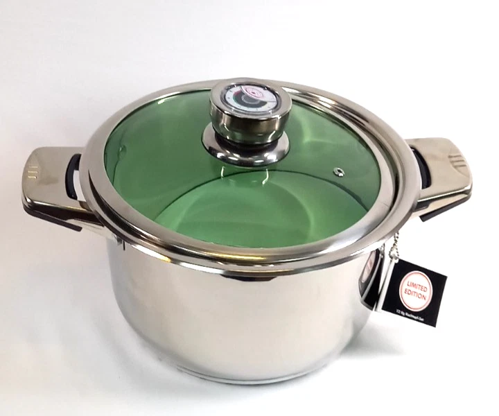 1810 Stainless Steel Covered Stockpot 24cm 10" Saucepan NEW Tagged all Cookers