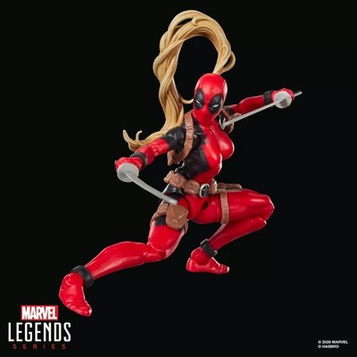 Marvel Legends Buildable Figur Series Box Lady Deadpool Actionfigur Action Fi