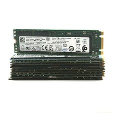 LOT OF 10: 256GB M.2 SATA SSD 2280 major brands |  Very Good health