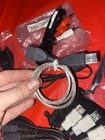 Assorted USB/AV Cable & Adapter Lot w/ Pouch, USB-A/Mini USB/RCA/3.5mm UNTESTED — photo 5
