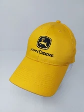 John Deere Yellow Strap Back Hat Adjustable Cap