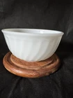 Fireking White Swirl Pattern Bowl 7” VINTAGE