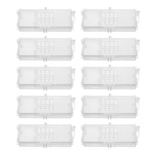 Queen Bee Cage, Plastic Bee Transport Cages Beekeeping Tools, Transparent 10Pcs