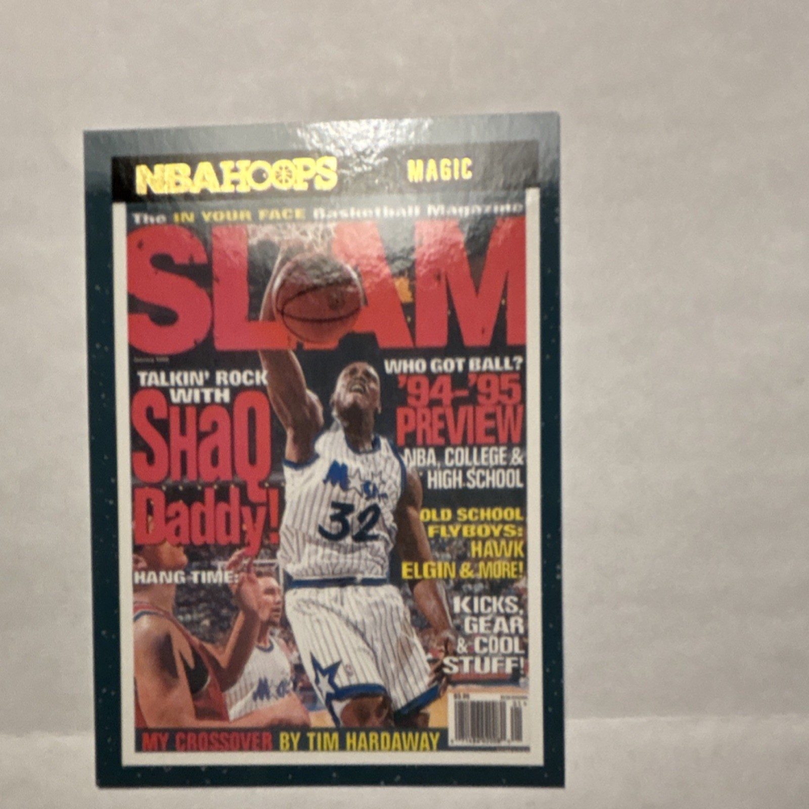 Panini 2021-22 NBA Hoops SLAM Insert Shaquille O'Neal SLAM #3 Magic NBA Card