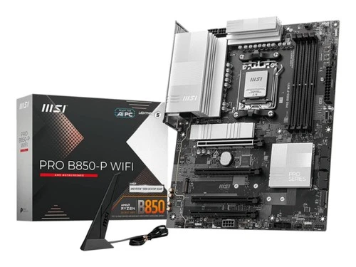 MSI PRO B850-P WIFI Motherboard AMD B850 Sockel AM5 ATX DDR5 256GB Wi-Fi 7 2.5Gb