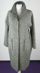 Alba Moda Damen Leichter Mantel Kurzmantel Grau 80 Wolle Grosse 44 46 Neu Ha151 Ebay