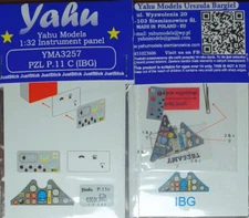 Yahu 1/32 PZL P.11C Instrument Panel for IBG Models