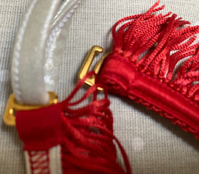 Agent Provocateur Skyranger suspender belt L fringed thigh chaps Cowgirl NEW